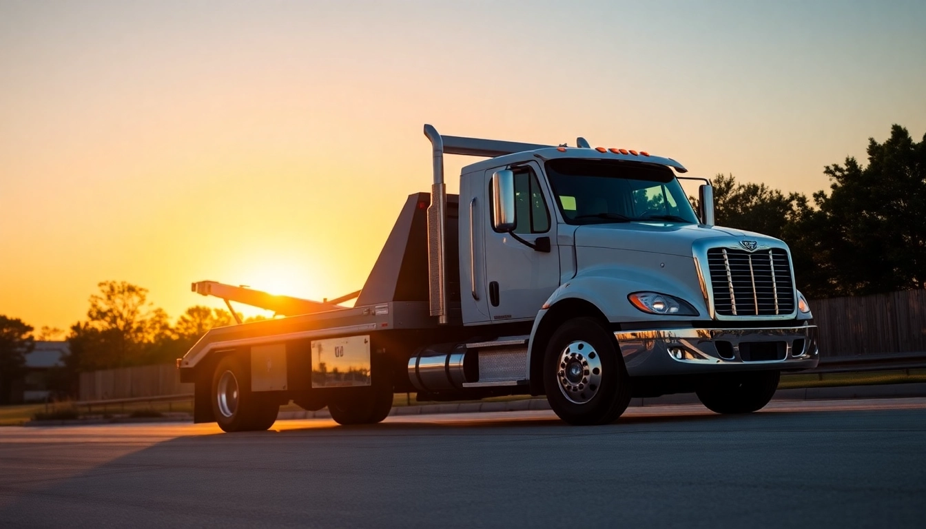 Local towing service Tampa offering quick and professional assistance with a tow truck ready to respond.