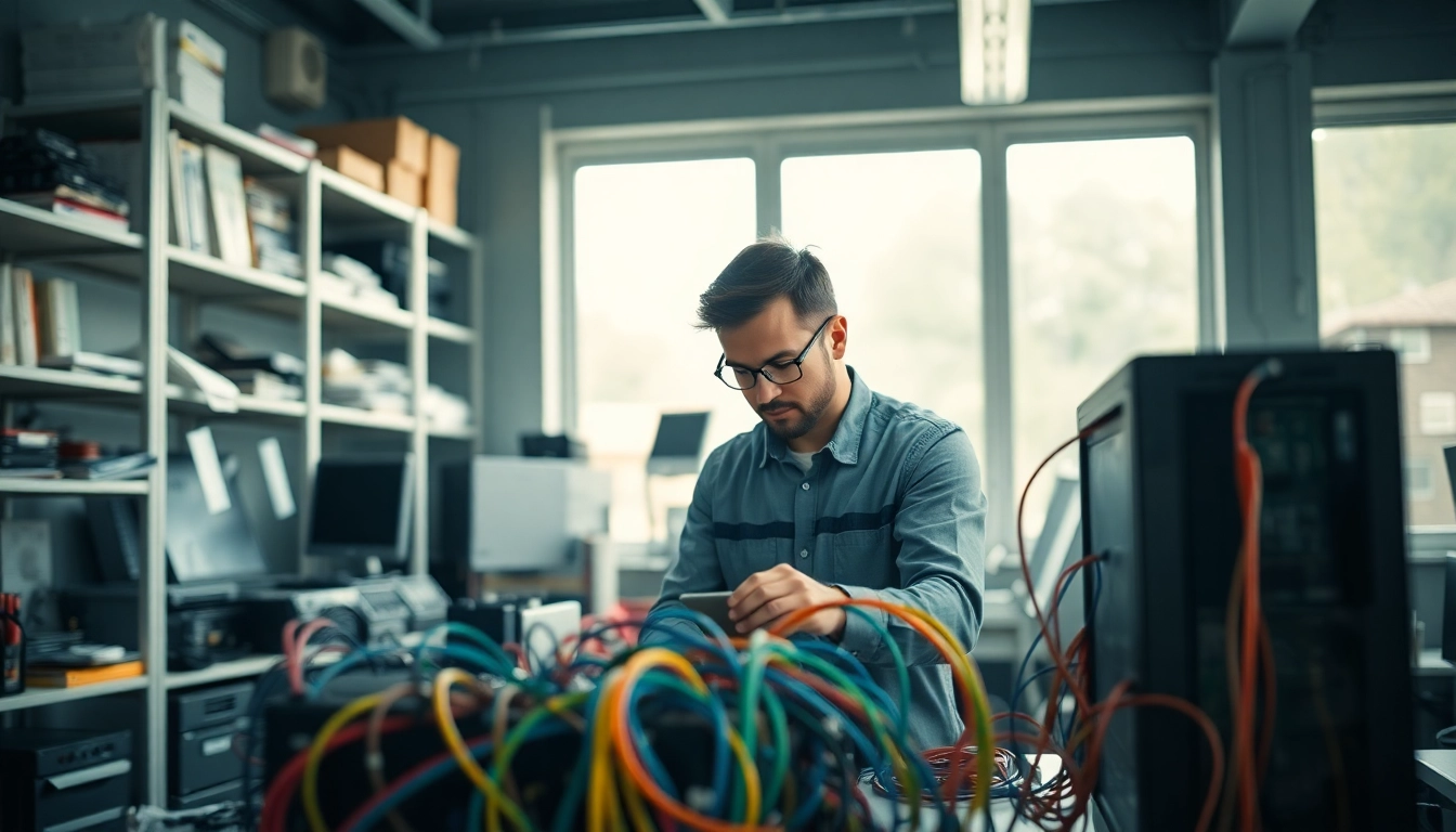 Riparazione computer torino eseguita da un tecnico esperto in un laboratorio moderno.