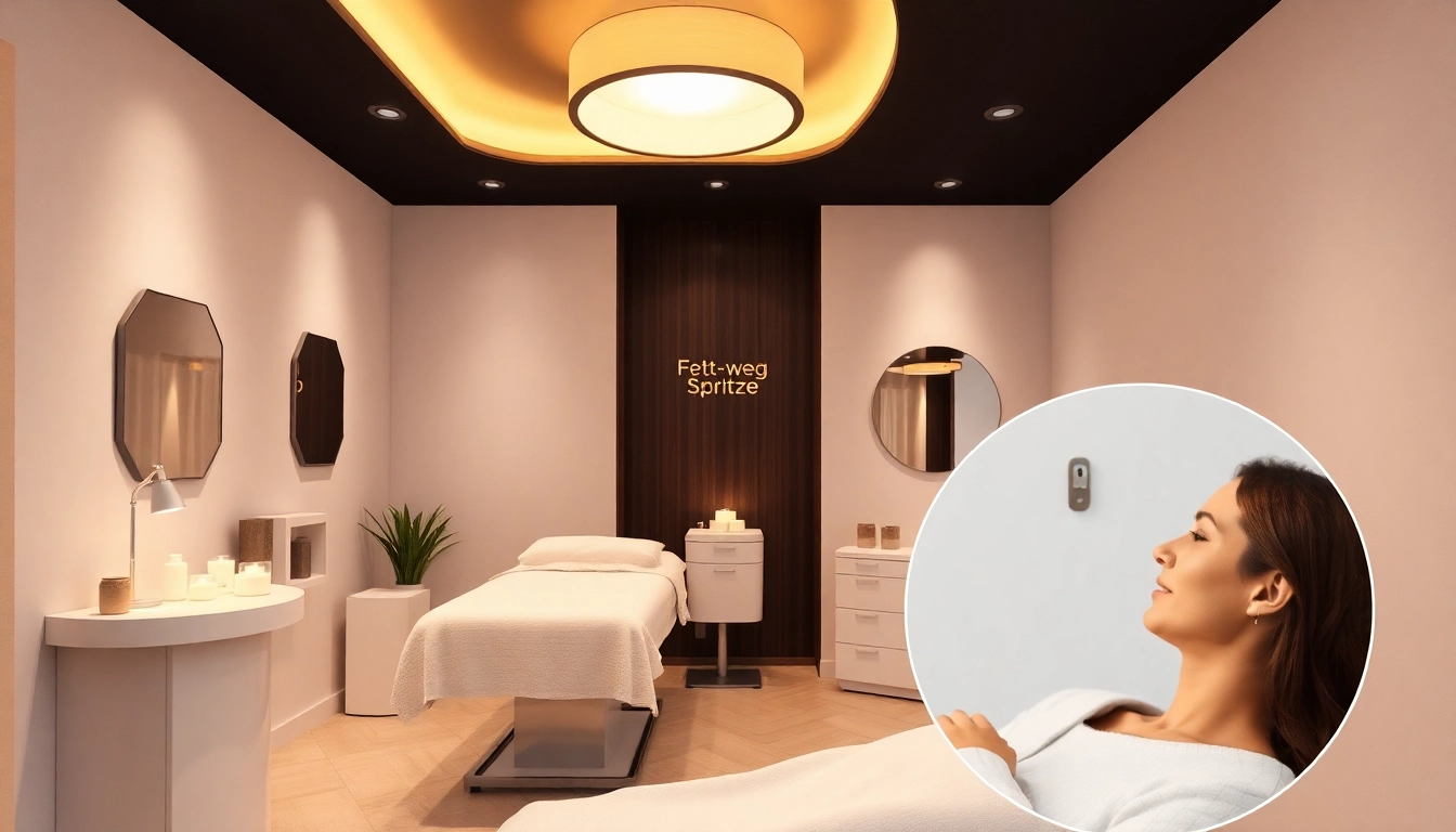 Experience the Fett-weg Spritze treatment for body contouring in a relaxed clinic setting.