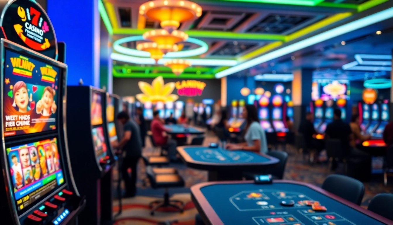 Experience the thrill of playing at Singapore online casino with vibrant slot machines and card games.