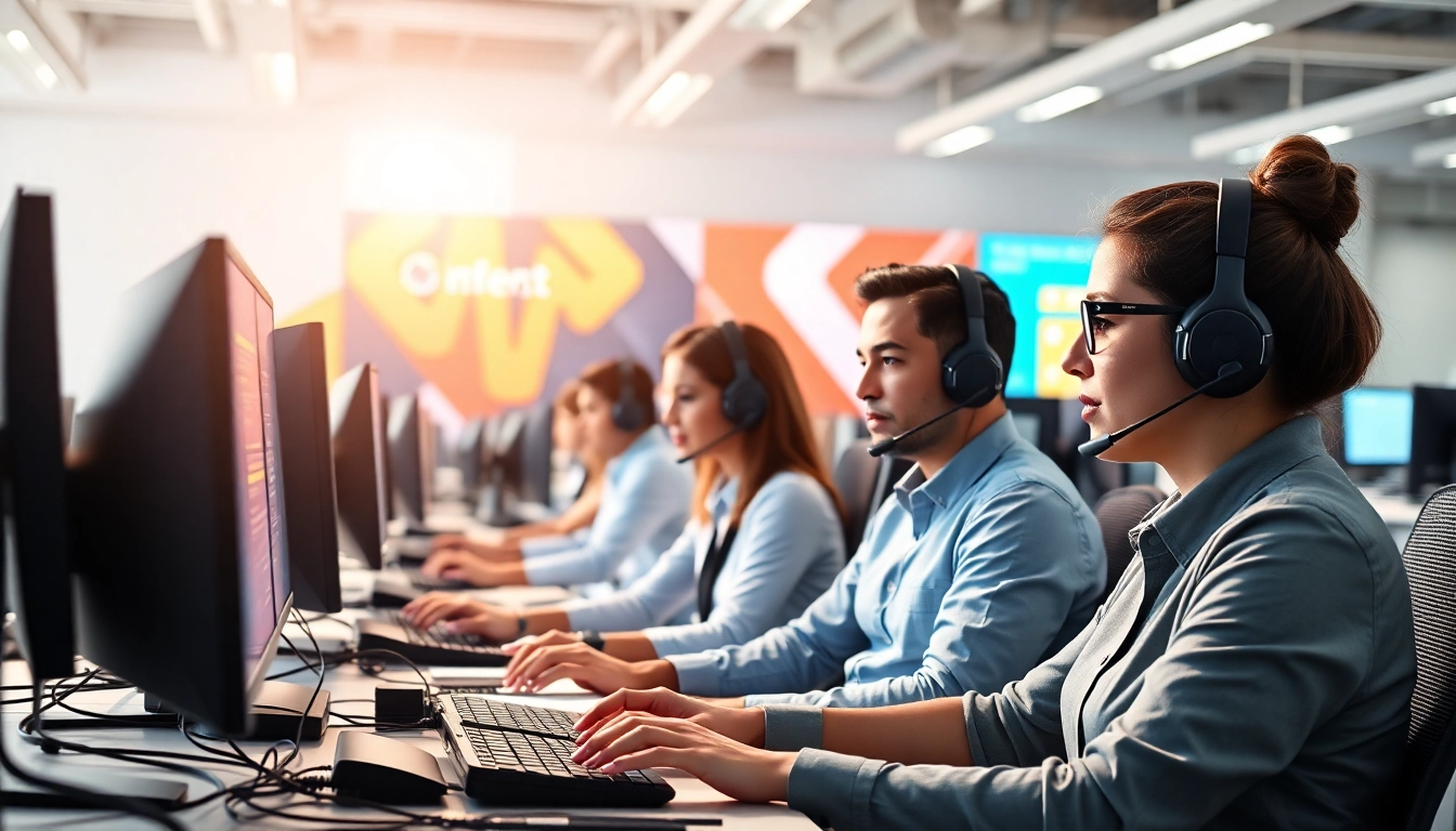 Agents providing Order Processing Services in a modern call center environment, focusing on efficiency.