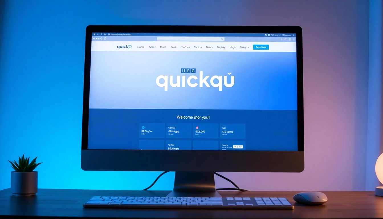 Explore quickq官网's user-friendly interface, featuring sleek design elements and engaging content.