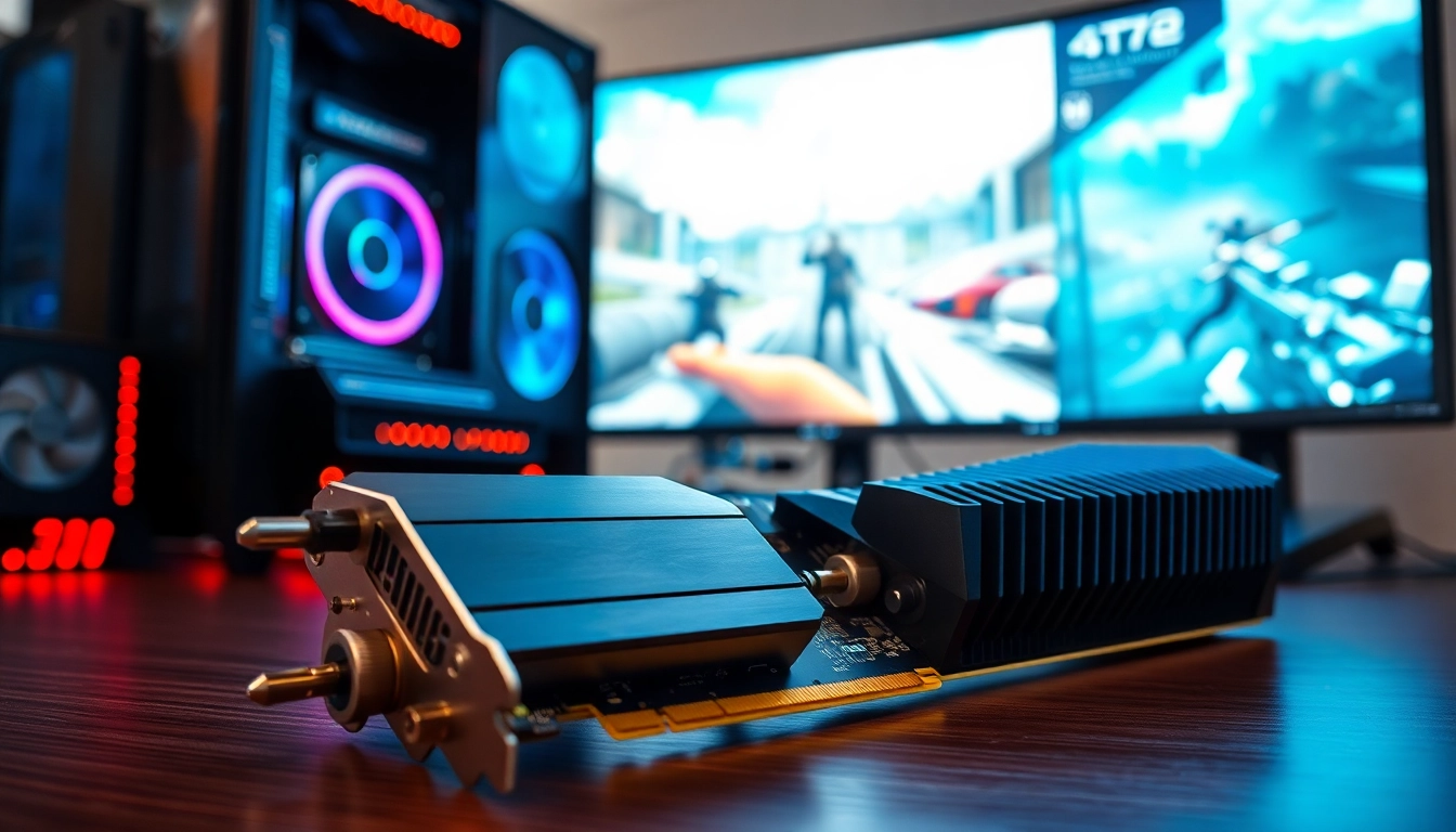 Showcase of a gaming setup with DMA cheats device prominently displayed.