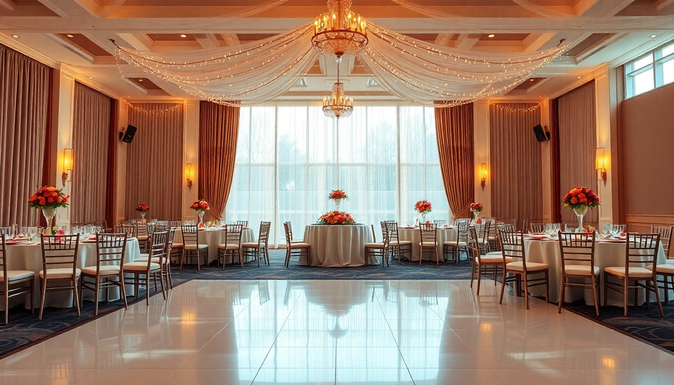 Capture a stunning view of the trenton event center with elegant arrangements for celebrations.