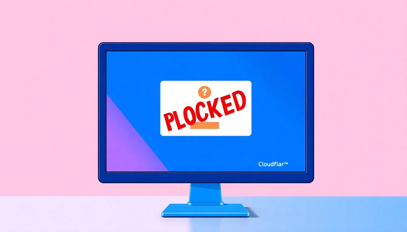 Inatogel security notification on a computer screen indicating access blockage.