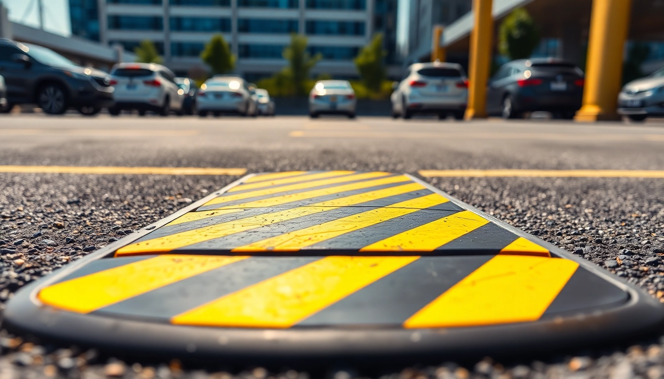 Tope para estacionamiento resaltando su durabilidad y diseño en un estacionamiento.