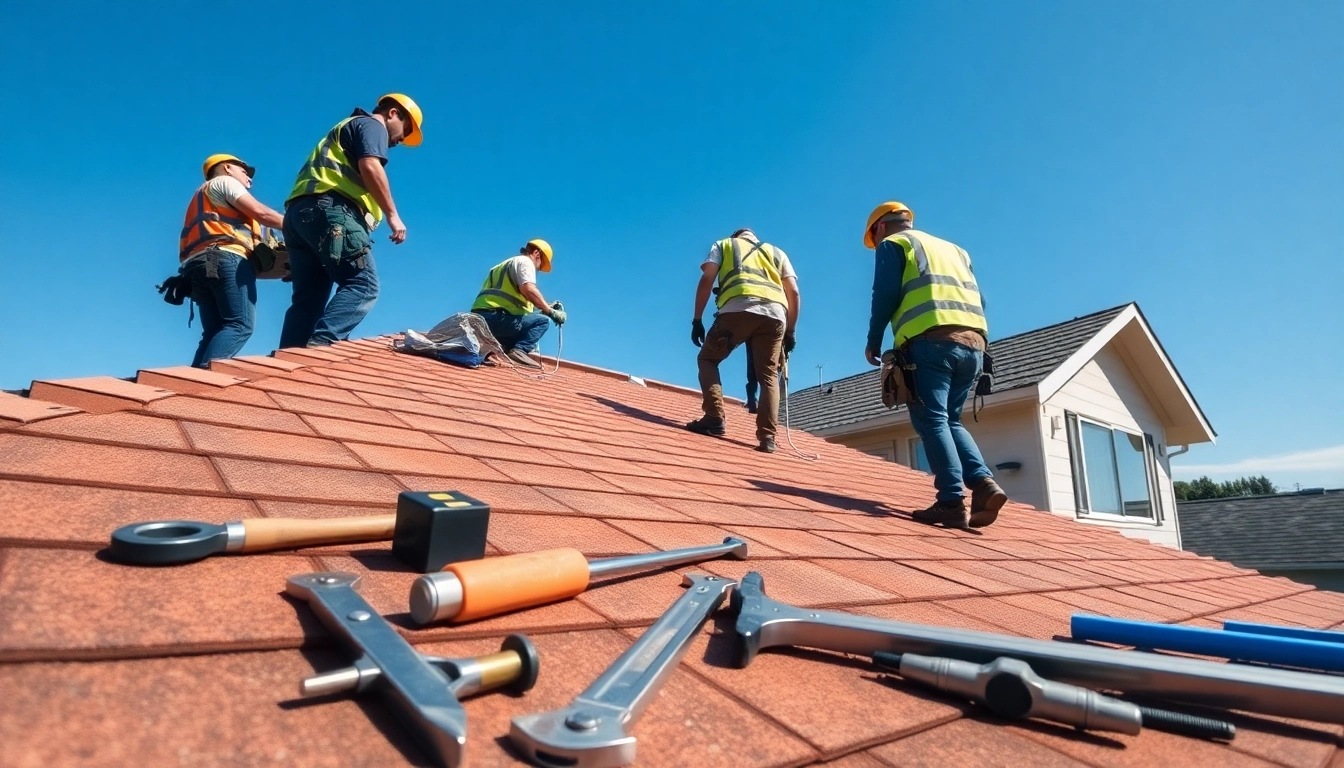Roof Repair Vancouver Wa team of professionals repairing a residential roof in Vancouver, WA.
