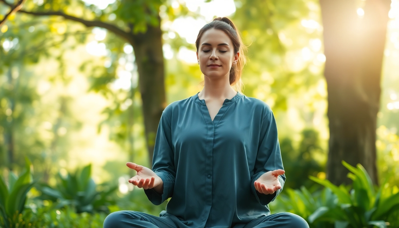 Experience healing energy at lovehealingexpansion.ca with a professional healer in a serene outdoor setting.