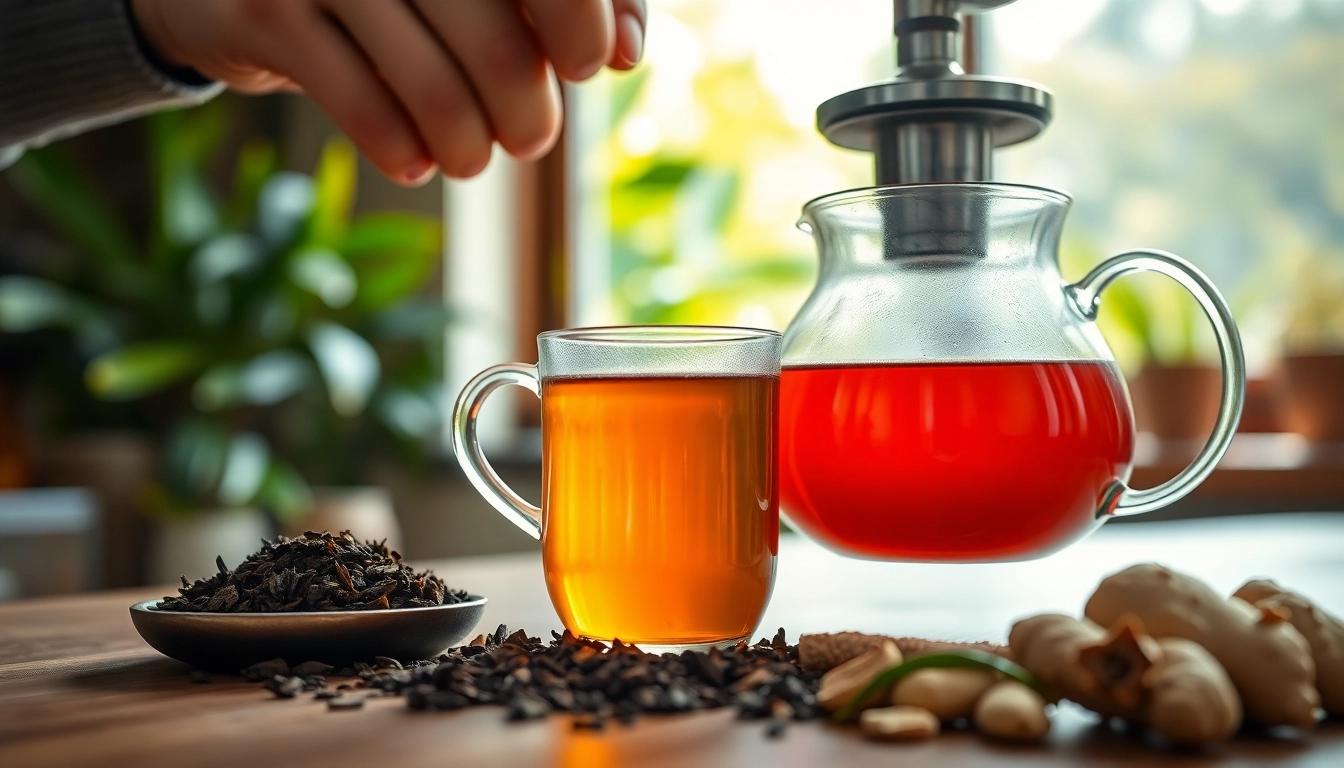 Nepali tea brewing process showcasing vibrant flavors and fresh spices.