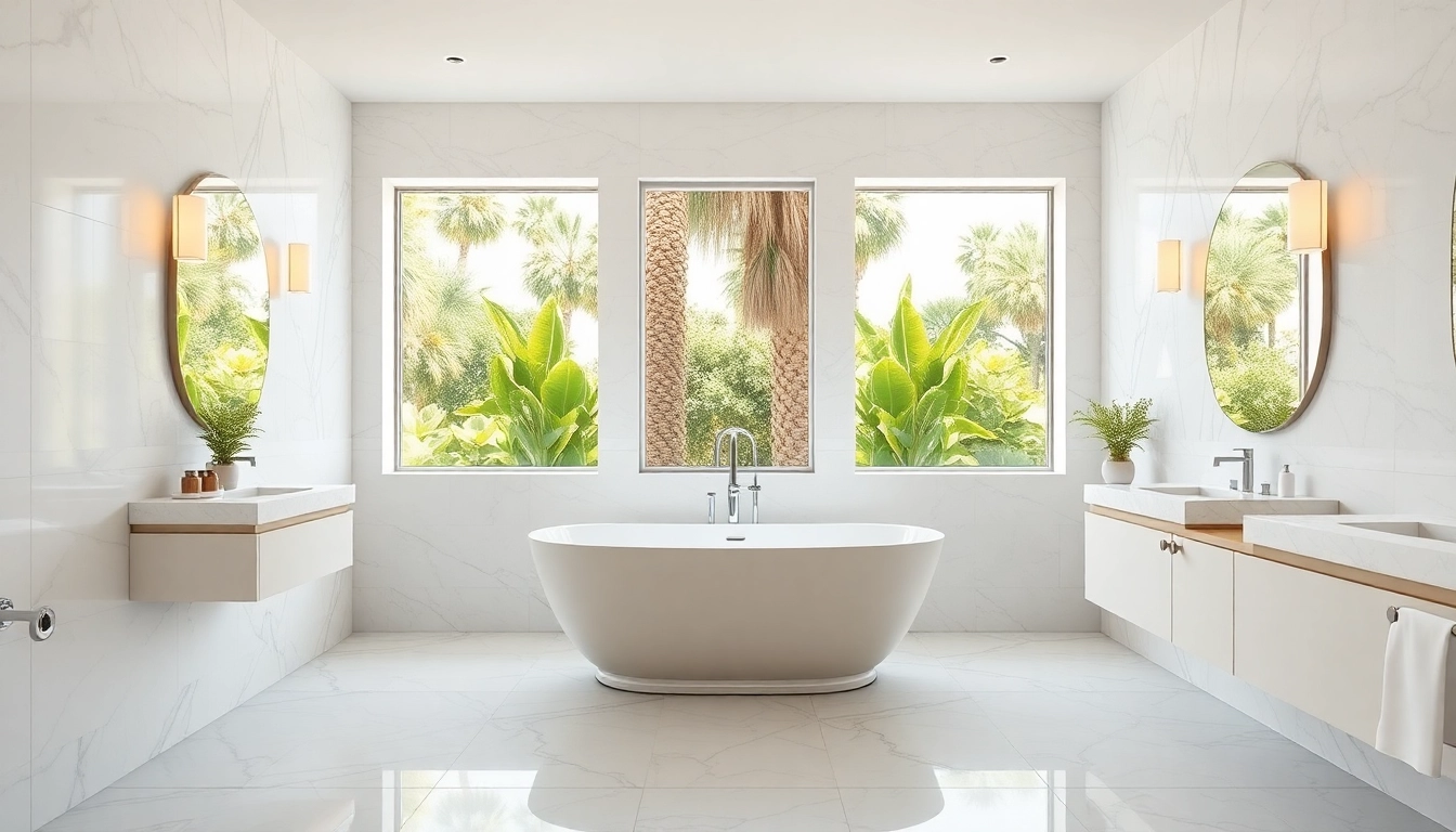Transform your space with Bathroom remodeling Palm Springs, showcasing a modern yet vintage-inspired design.