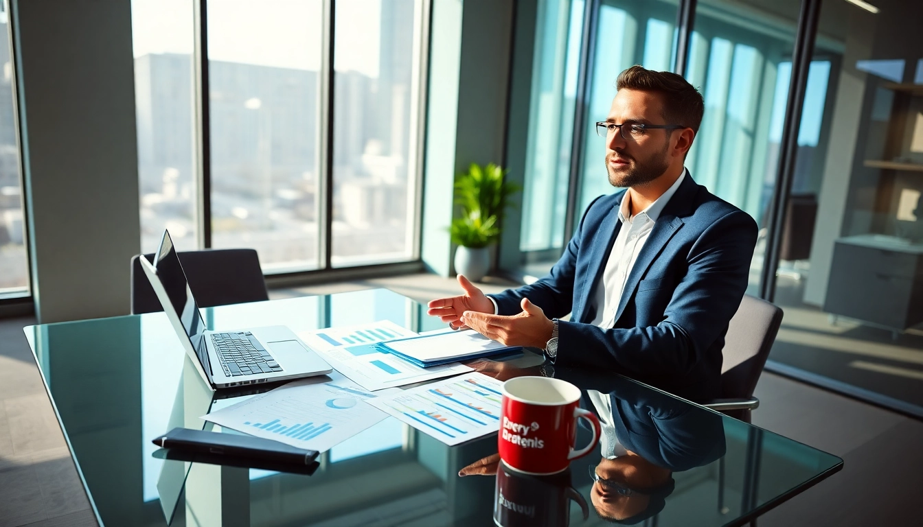 PabloVazPaulo advising in a modern office, highlighting strategic business consulting.