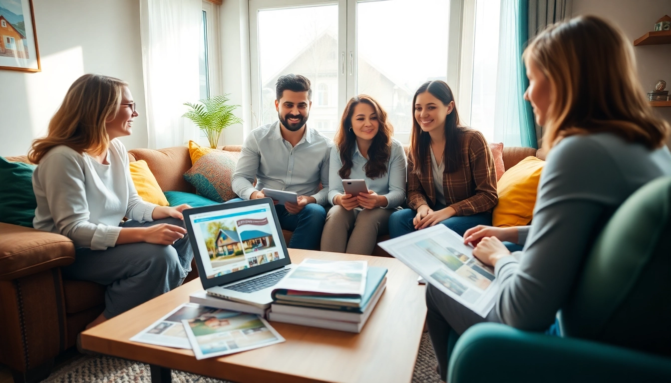 Learn how to buy a house with family discussions in a cozy setting.