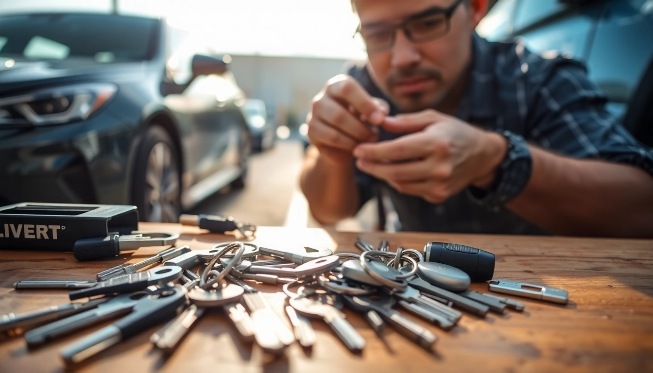 Locksmith assisting with Lost Car Keys situation showcasing attention to detail.