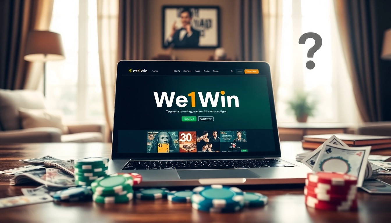 Evaluate the trustworthiness of We1Win with online gambling elements depicting potential risks.