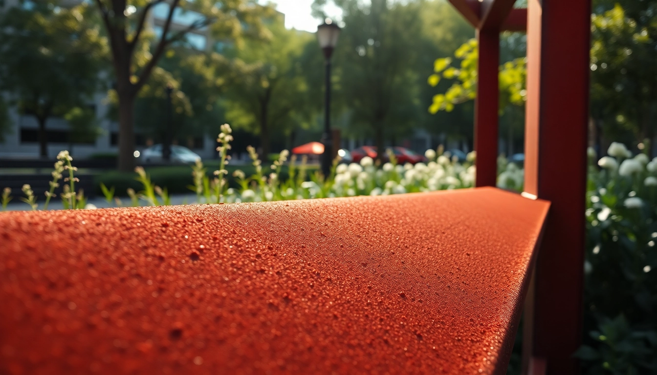Acier corten mis en valeur dans un jardin urbain, montrant ses textures et couleurs uniques.