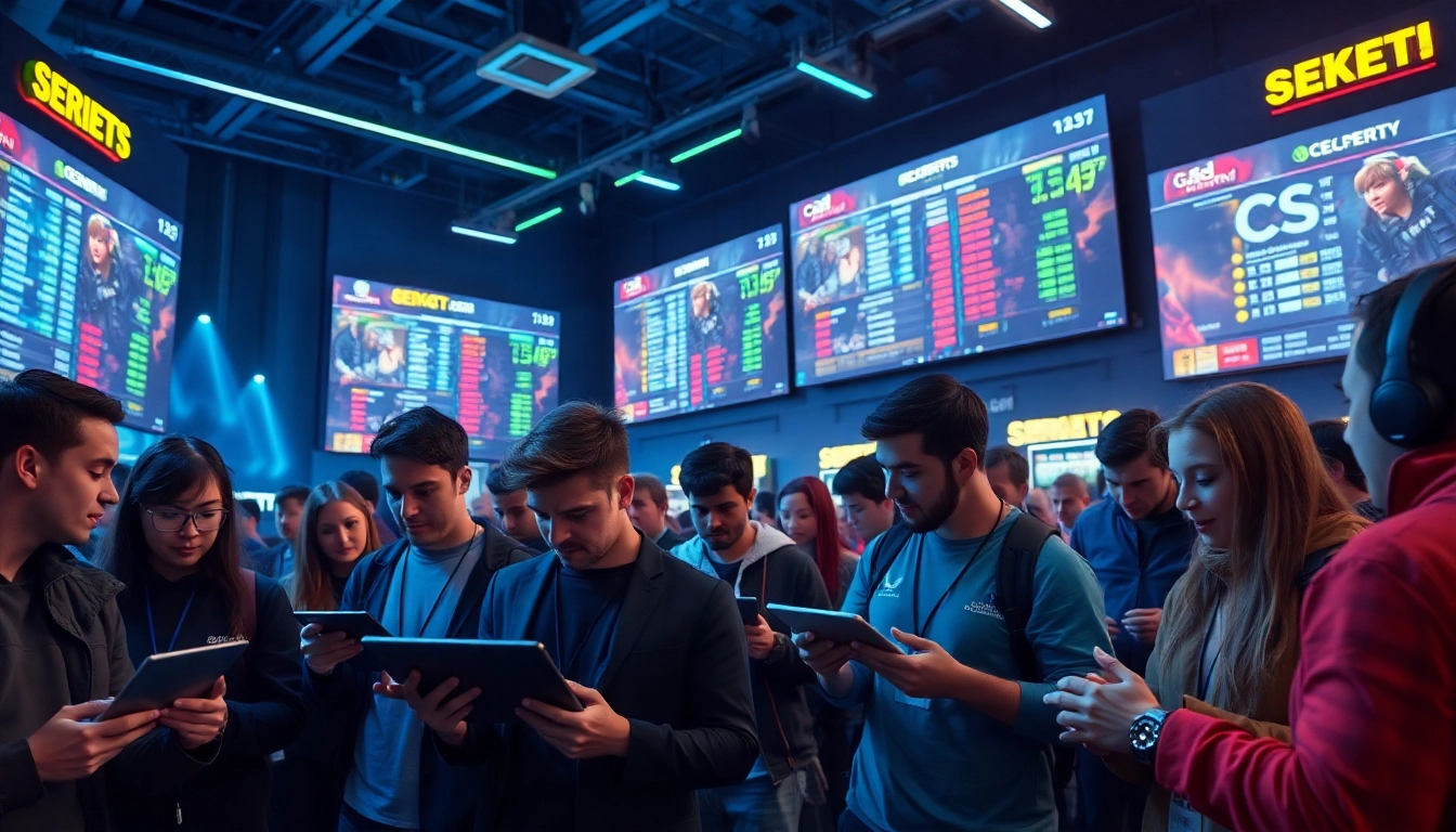 Bettors exploring strategies for cs7 Betting in a lively esports setting