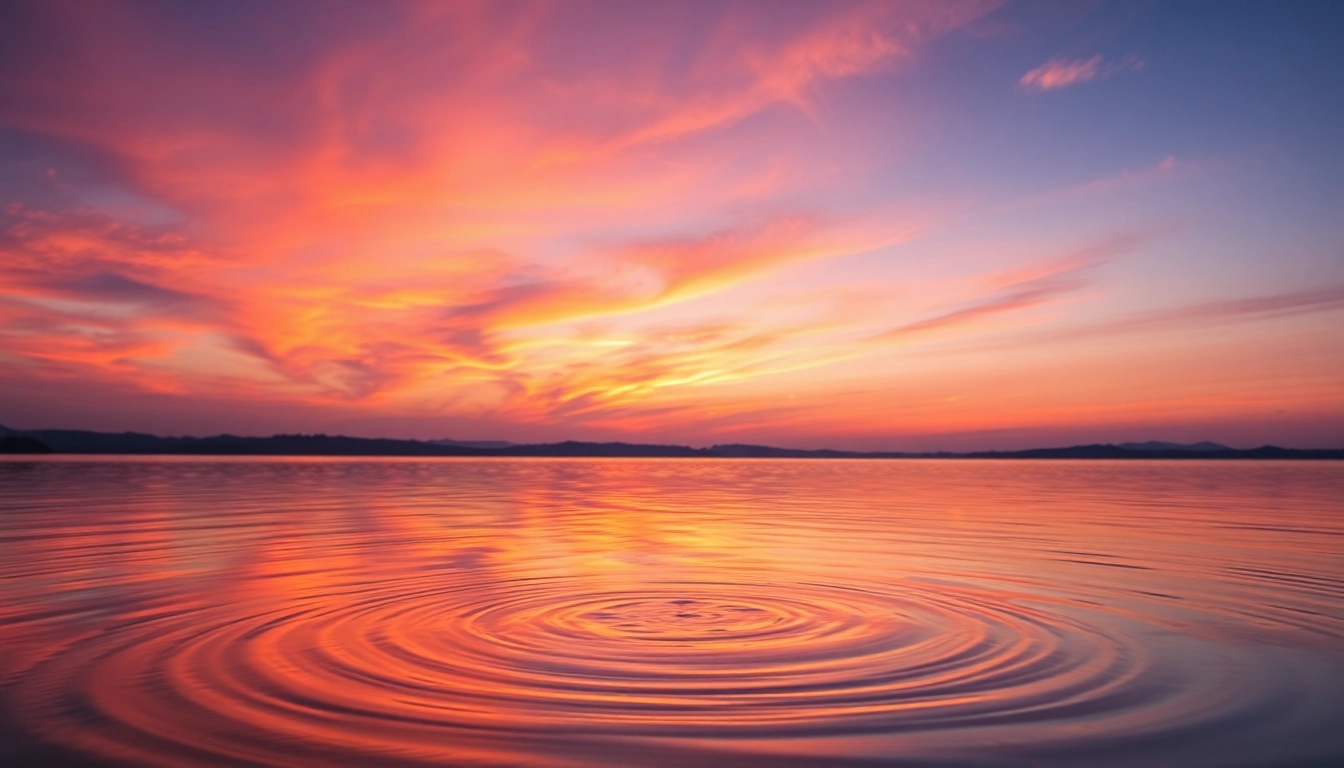 Use image to prompt to create stunning sunset reflections over tranquil lakes.