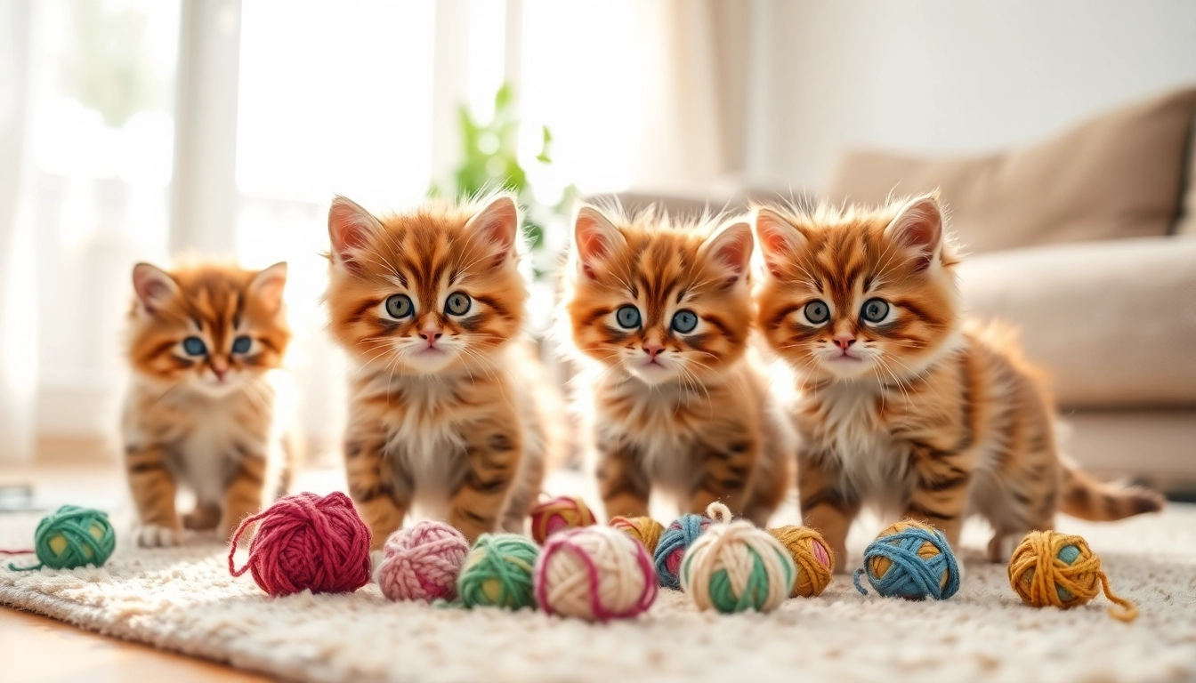 Adorable Maine Coon cats for sale near me playing with yarn in a cozy living room