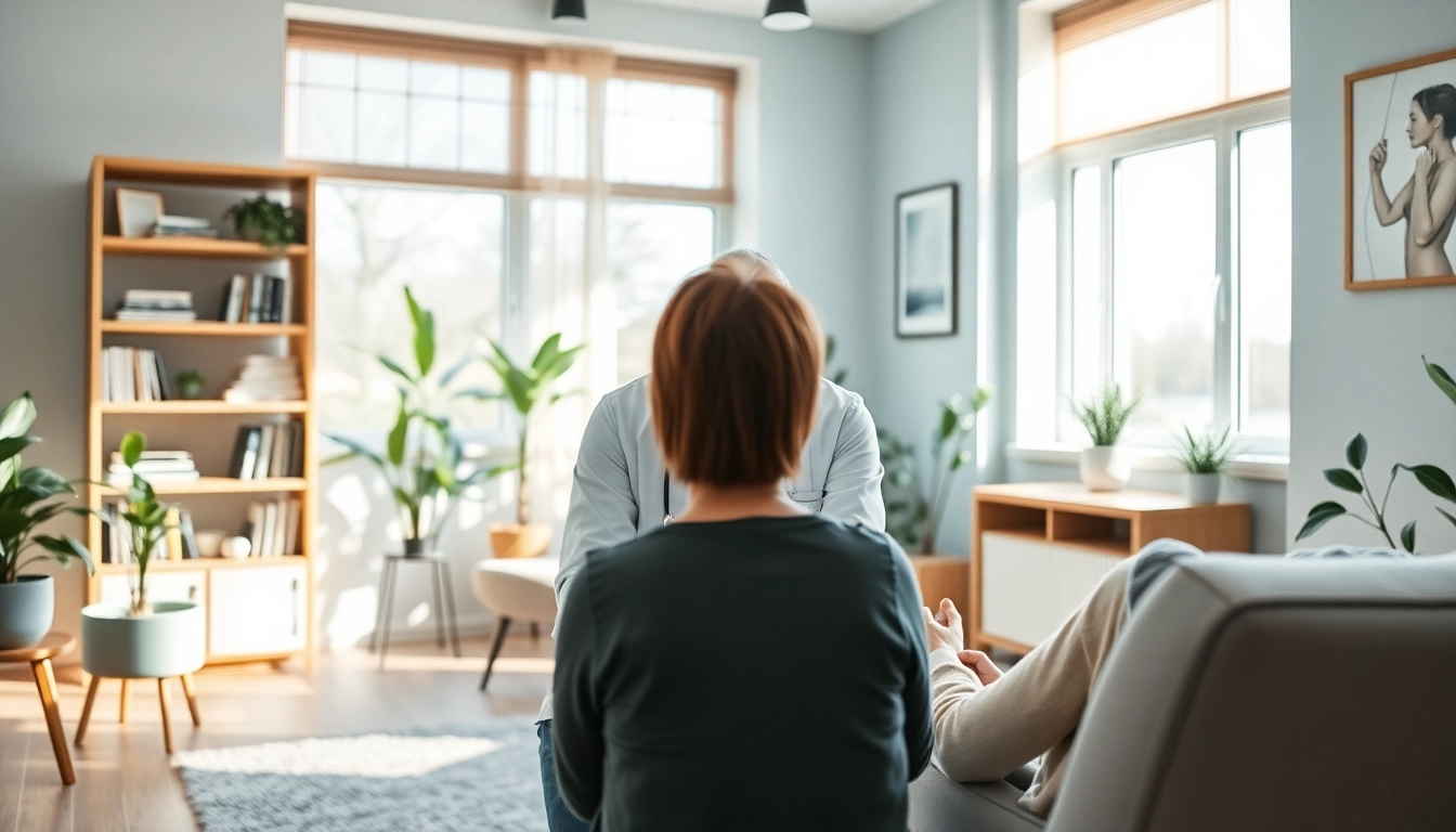 Consultation with the best psychiatrist in dubai in a warm and inviting therapy room.
