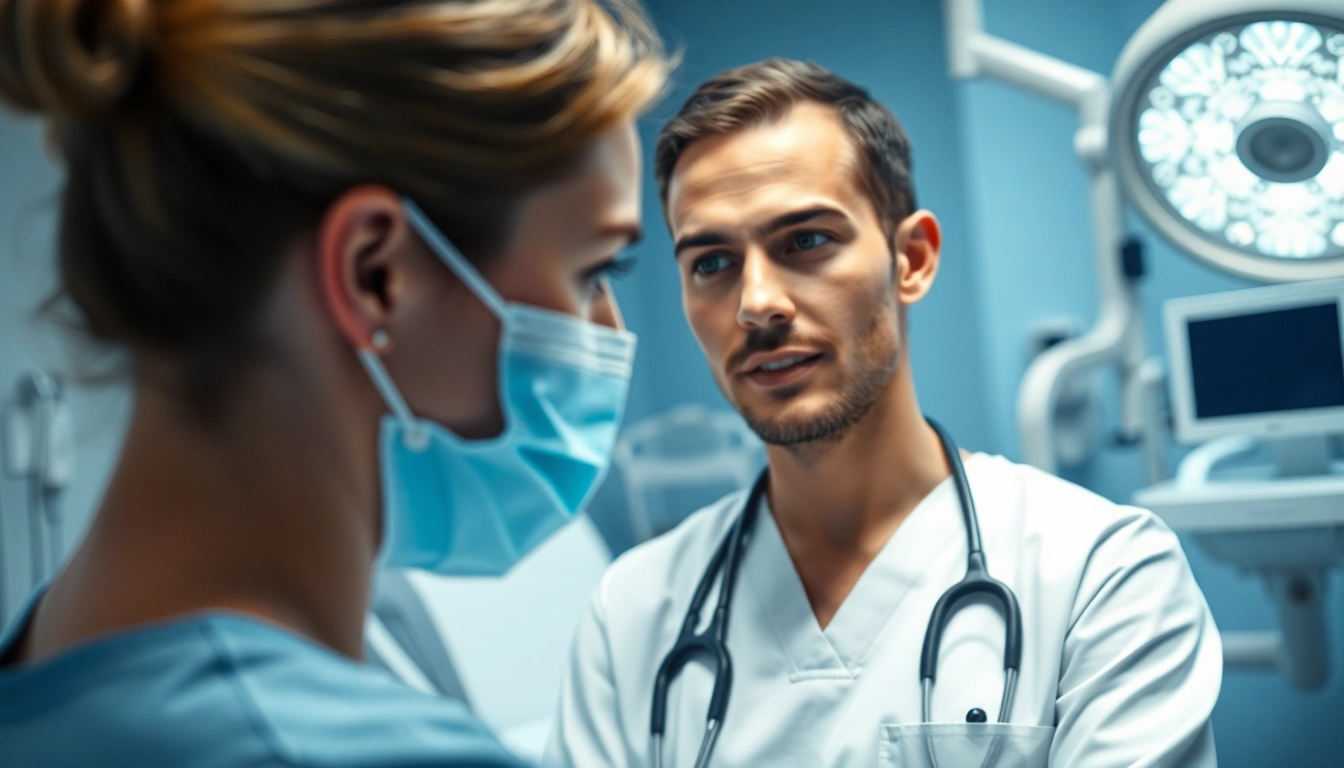 Plastische Chirurgie Braunschweig: Kompetente Beratung zwischen Arzt und Patient in einem modernen Umfeld.