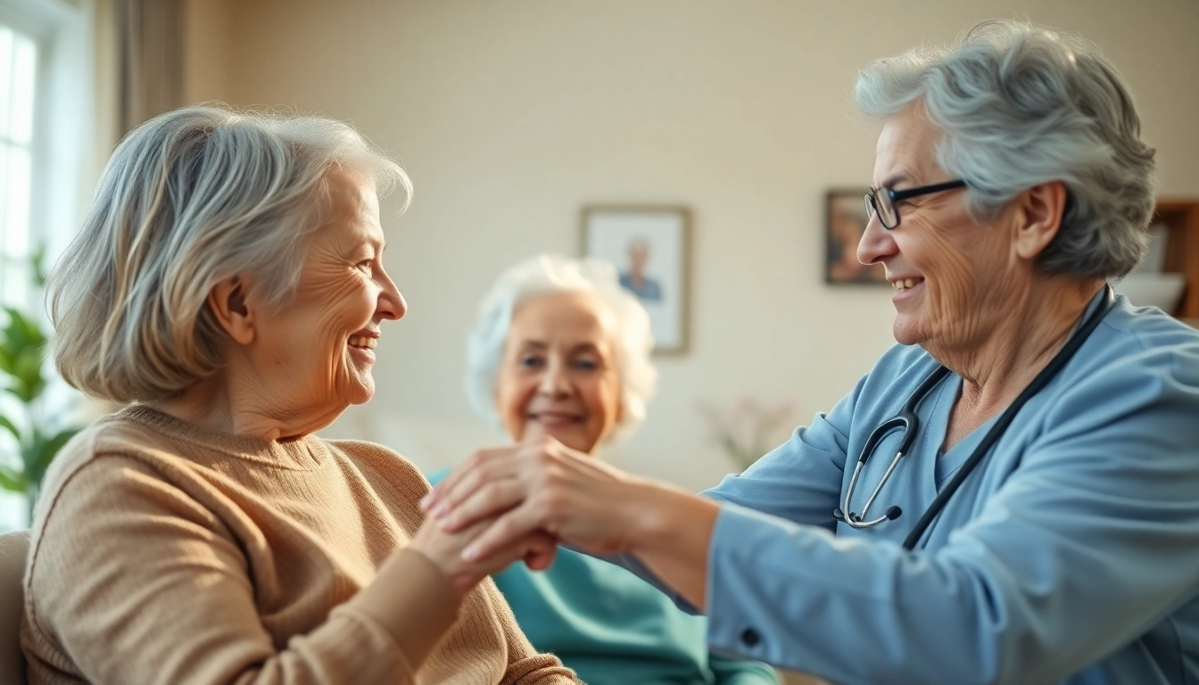 Engaging caregiver providing senior care austin tx in a comforting home environment.