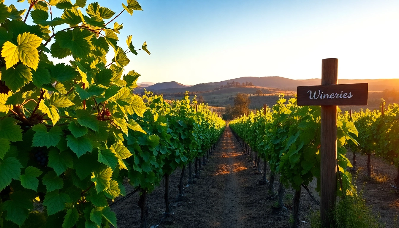 Explore scenic vineyards in Carksburg CA featuring lush grapevines and warm sunlight.