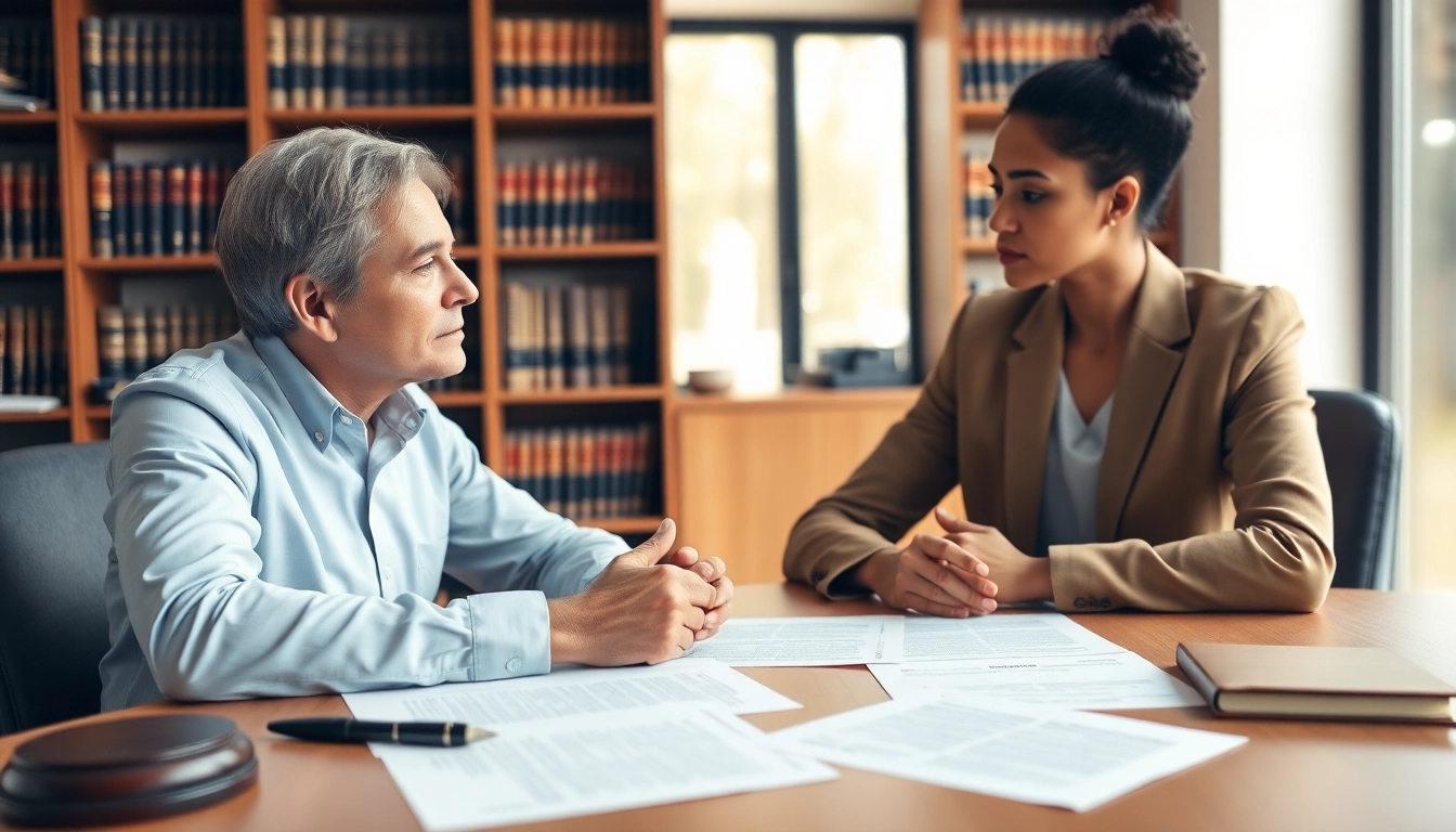 Consulting on Fixed Fee Divorce with an attorney in a professional setting.